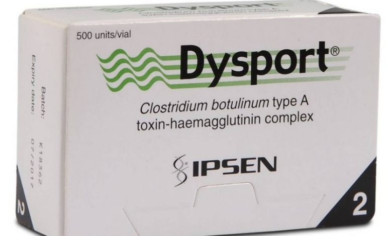 Dysport: تعليمات لاستخدام الدواء, هيكل, موانع
