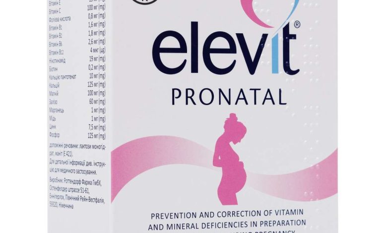 Elevit Pronatal: הוראות לשימוש בתרופה, מבנה, התוויות נגד
