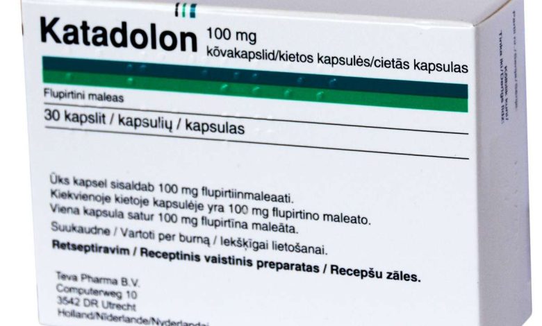 Katadolon: mode d'emploi du médicament, structure, Contre-