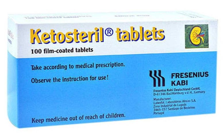 Ketosteril: تعليمات لاستخدام الدواء, هيكل, موانع