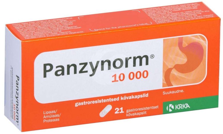 Panzinorm 10000: mode d'emploi du médicament, structure, Contre-