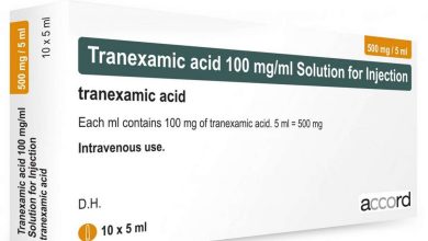 Tranexamsyre: instruktioner til brug af medicinen, struktur, Kontraindikationer