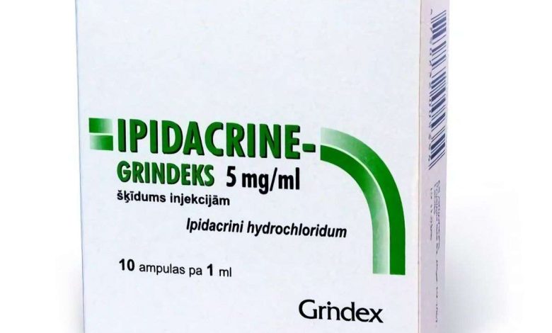 Ipidakrin: instruções de uso do medicamento, estrutura, Contra-indicações