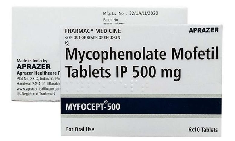Mofetil Mikofetanoloatom mofetil;: упутства за употребу лека, састав, Kontraindikacije