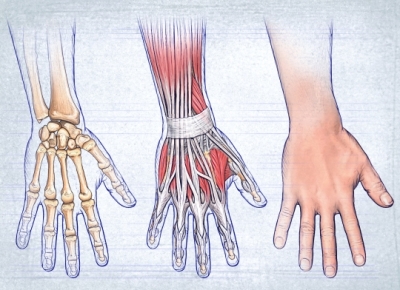 Молоткообразный палец - кости, сухожилия и мышцы кисти