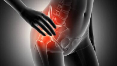 Pain in the hip joint, hip: What's it, causes, symptoms, diagnostics, treatment, prevention - small of the back, Noga