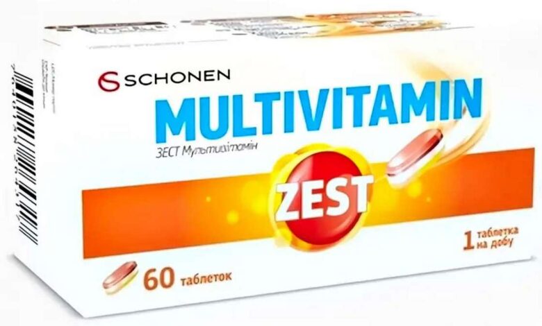 Zest 多種維生素片劑 №30, 60: 使用藥物的說明, 結構體, 禁忌
